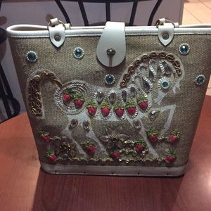 Enid Collins Strawberry Roan vintage bag from 1963